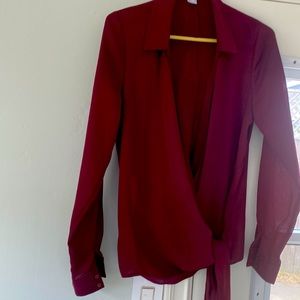 Venus Burgundy Blouse 8